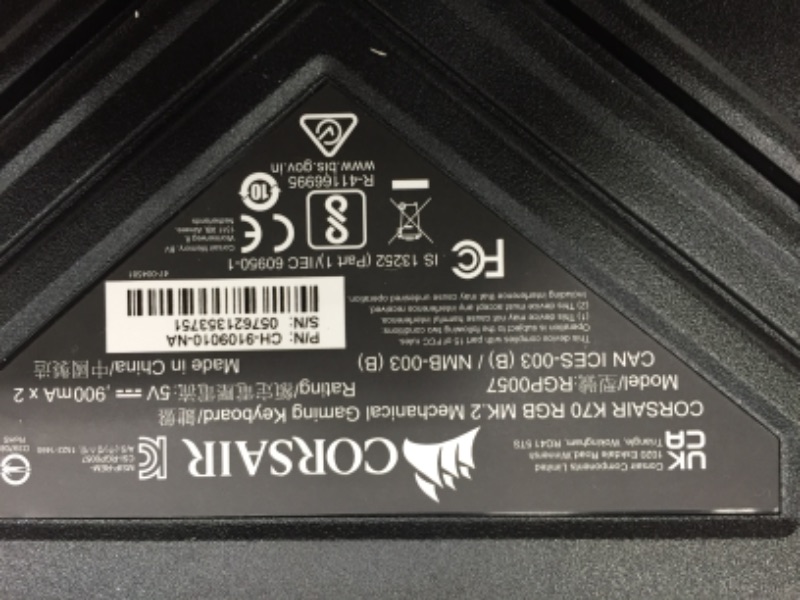 Photo 3 of Corsair K70 RGB MK.2 Mechanical Gaming Keyboard - USB Passthrough & Media Controls - Linear & Quiet - Cherry MX Red - RGB LED Backlit (CH-9109010-NA)
