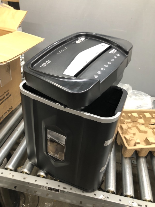 Photo 1 of Aurora AU1210MA Professional Grade High Security 12-Sheet Micro-Cut Paper/ CD and Credit Card/ 60 Minutes Continuous Run Time Shredder
