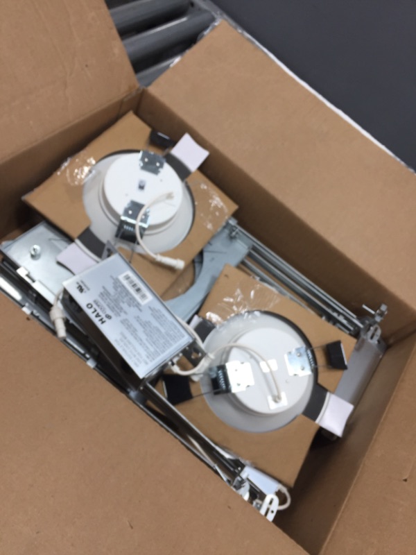 Photo 2 of ***PARTS ONLY***Halo RL 6 in. Color Selectable New Construction or Remodel Canless Recessed Integrated LED Kit with Mount Frame (4-Pack)
