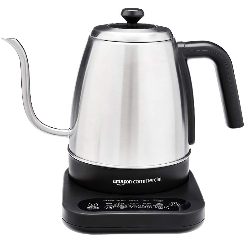 Photo 1 of AmazonCommercial Programmable Stainless Steel Electric Gooseneck Kettle
