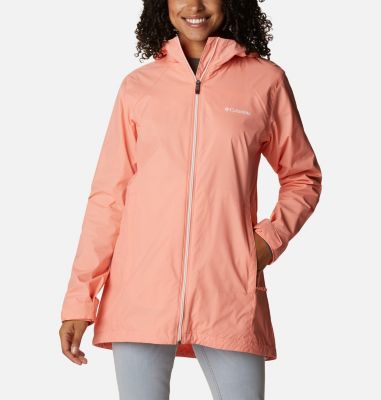 Photo 1 of Columbia Women's Switchback Lined Long Rain Jacket, XL, Blue
