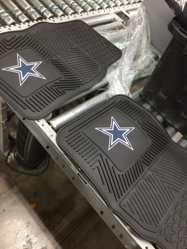 Photo 2 of  NFL Dallas Cowboys Vinyl Heavy Duty Car Mat,Set of two, 18"x27"