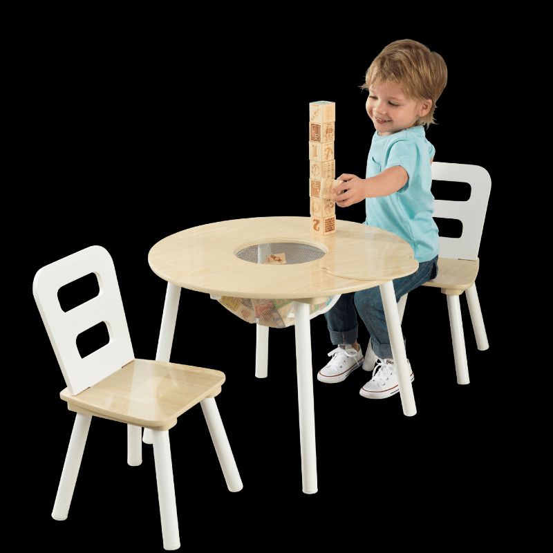 Photo 1 of KidKraft 3-piece Round Table and Chair Set
