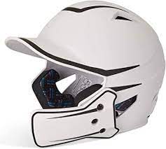 Photo 1 of Champro Sports Champro Youth HX Legend Plus Batting Helmet W/Universal Jaw Guard White/Black 6 1/2 - 7 1/8