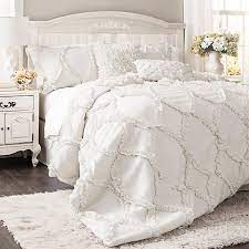 Photo 1 of ***STOCK PHOTO FOR REFERENCE ONLY*** MINOR DIRT DAMAGE***
Lush Decor Textured Polyester Ruffle Detail Comforter, Queen, Ivory, 5-Pc Set ,2 PILLOW CASES AND 2 DECOR PILLOWS