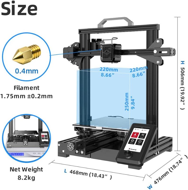 Photo 1 of Voxelab Aquila X2 3D Printer,Fully Metal Frame