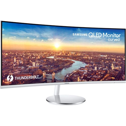 Photo 1 of Samsung C34J791WTN 34" 21:9 Curved Thunderbolt 3 Docking VA Monitor (White/Silver)