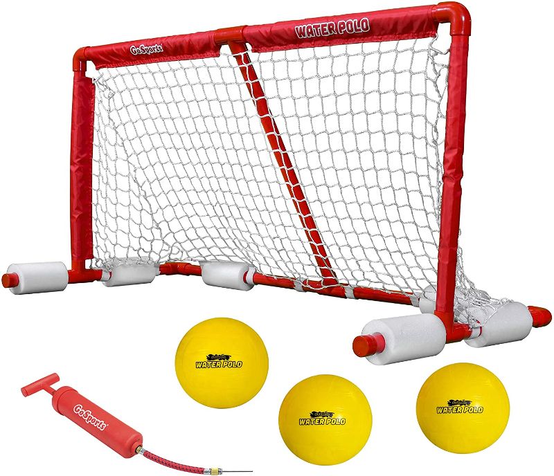 Photo 1 of GoSports Floating Water Polo Game Set - Must Have Summer Pool Game - Includes Goal and 3 Balls
