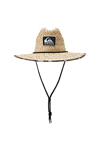 Photo 1 of Quiksilver Men's Outsider Lifeguard Beach Sun Straw Hat, Green CAMO, XXL
