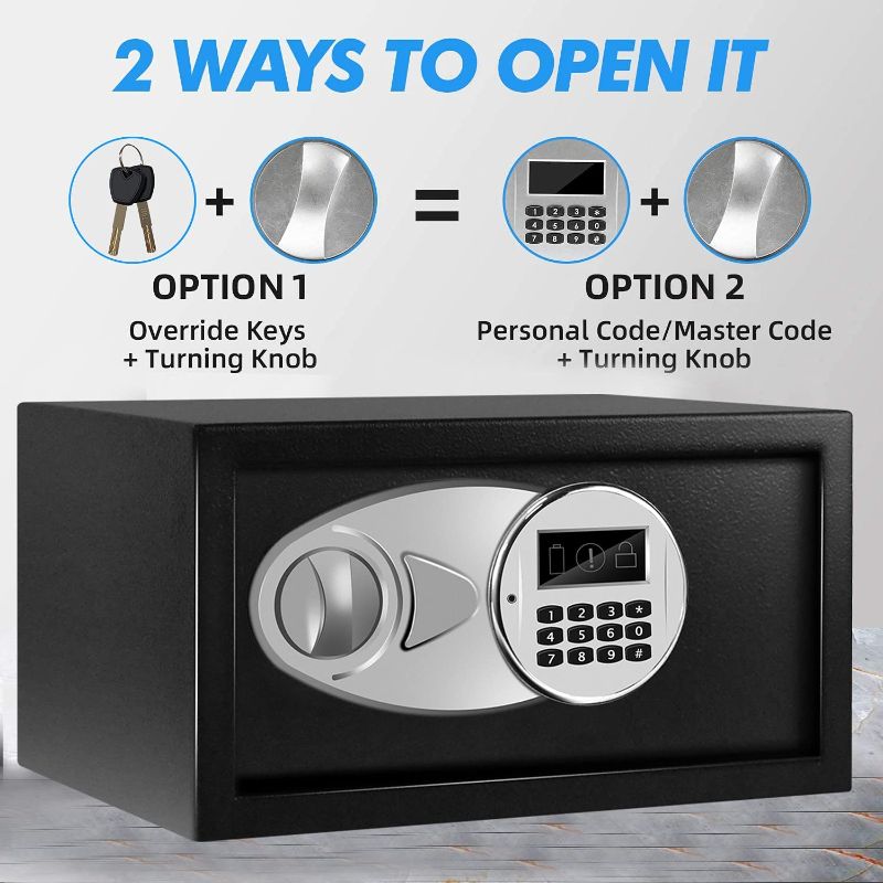 Photo 1 of Light,Hidden Safe Box with Key & Digital Lock for Home and Company. 