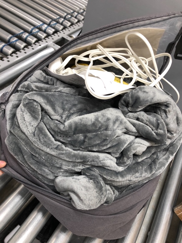 Photo 1 of [New Lanuch] Bearhug King Size 100" x 90" Electric Heated Throw Blanket, Dual Controllers, 5 Year Warranty, Velvet/Sherpa, 10 Heating Levels & 1-12H Auto Off, Over-Heat Protect, ETL, Machine Washable
