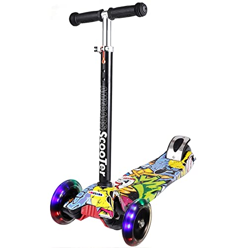 Photo 1 of  AMZCARS Kick Scooter 3-12 Years Old for Kids, 3-Wheels Toddlers Scooter 