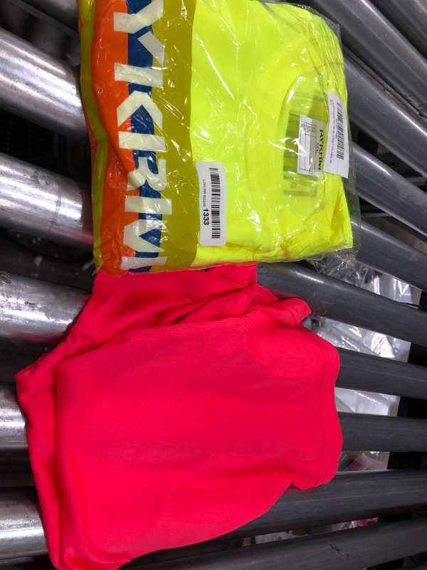 Photo 2 of A-SAFETY High Vis Safety T-Shirt, Long Sleev Breathable Shirt Cooler High Visibility Shirt 2XL, AND PINK SHIRT SMALL Cooler High Visibility Shirt
