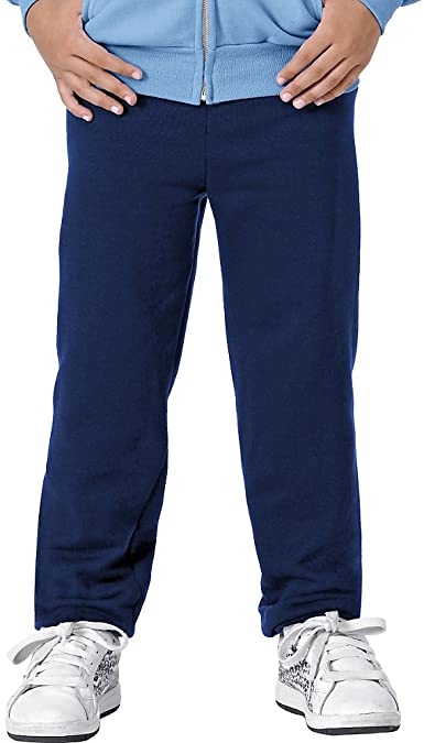 Photo 1 of **SET OF 2**
Hanes Kids' Eco Smart Fleece Non-Pocket Sweatpants (XL, Navy Blue)

