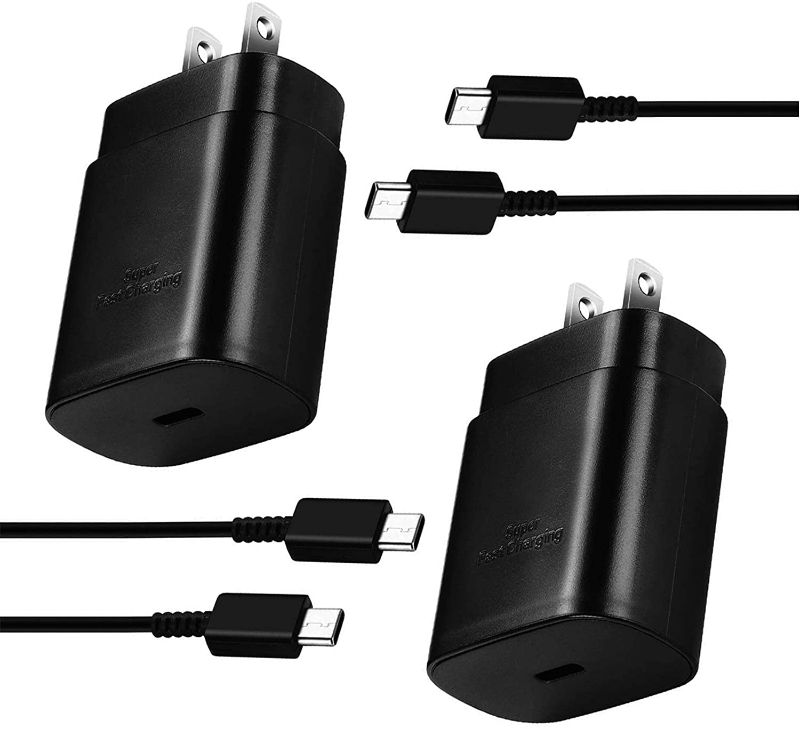 Photo 1 of USB C Charger,25W Super Fast Charger Block and 5FT Type C Charger Cable Fast Charging for Samsung Galaxy S22 /S22 Ultra/S22+/S21/S21Ultra/S21+/S20/S20Ultra/Note20/Note 20Ultra/Note 10/Plus
