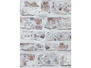 Photo 1 of V.i.p Whitewashed Brick Wallpaper in White Neutral