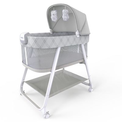 Photo 1 of Ingenuity Lullanight Soothing Bassinet for Baby with Locking Wheels & Night Light, Newborn to 5 Months - Gem
