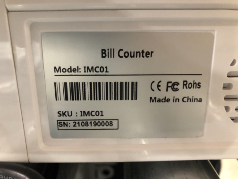 Photo 1 of tested**MUNBYN Bank Grade Money Counter Machine Mixed Denomination, Value Counting, Serial Number, Multi Currency, 2CIS/UV/IR/MG/MT Counterfeit Detection, Printer Enabled Bill Value Counter for Small Business
