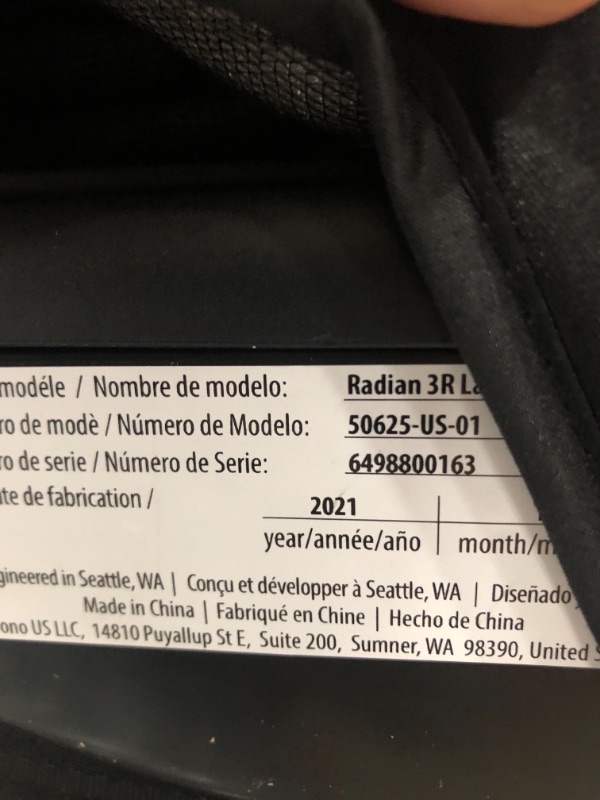 Photo 3 of Diono Radian 3R All-in-One Convertible Car Seat
