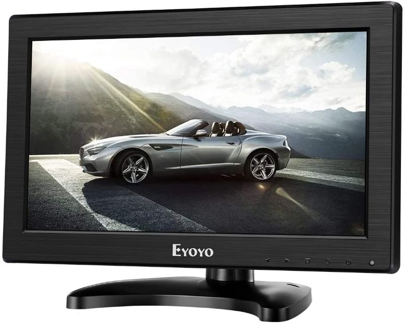 Photo 1 of Eyoyo 12" Inch TFT LCD Monitor with AV HDMI BNC VGA Input 1366x768 Portable Mini HD Color Screen Display with Built-in Speaker
