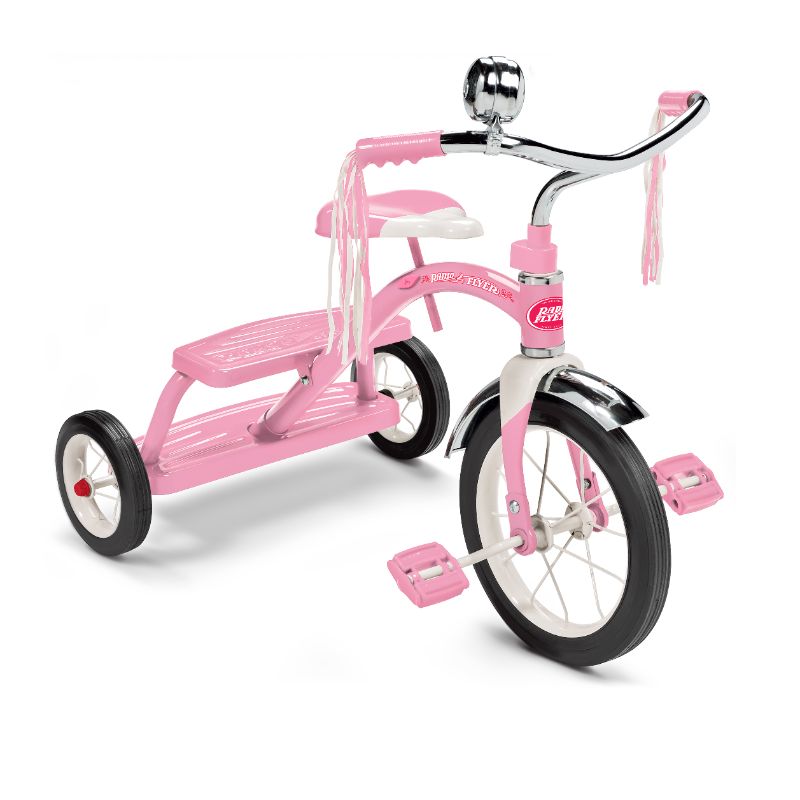 Photo 1 of *MISSING COMPONENTS* Radio Flyer Classic Pink Dual Deck Tricycle
