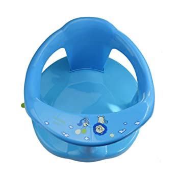 Photo 1 of Baby Bath Seat, Baby Bath Chair, Newborn Shower Seat Bathtub Seat Cushion Children's Wrap-Around Shower Chair (6-18 Months) (Blue)
