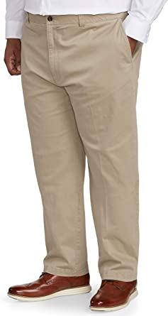 Photo 1 of Amazon Essentials Men's Big & Tall Relaxed-fit Casual Stretch Khaki Pant fit by DXL fit by DXL, 52W x 30L
