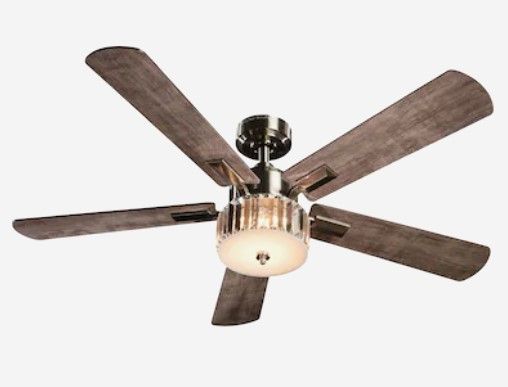 Photo 1 of *selling for parts, NO RETURNS*
Harbor Breeze Elms 52-in Brushed Nickel Color-changing LED Indoor Ceiling Fan with Light Remote (5-Blade)