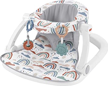 Photo 1 of Fisher-Price Sit-Me-Up Floor Seat – Rainbow Showers, Portable Baby Chair with Toys [Amazon Exclusive]
