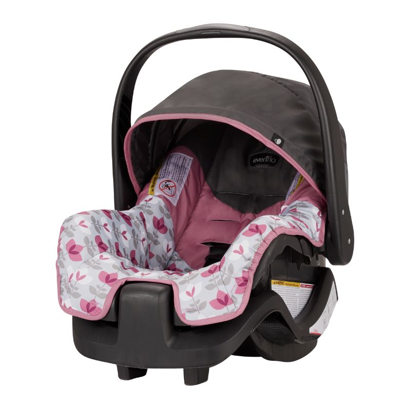 Photo 1 of Evenflo Nurture 22 Lbs Infant Car Seat, Floral Pink
