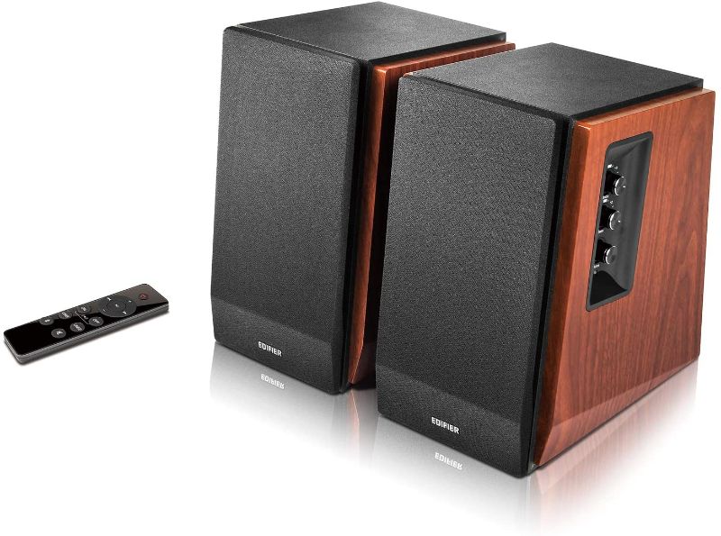 Photo 1 of Edifier R1700BTs Active Bluetooth Bookshelf Speakers - 2.0 Wireless Near Field Studio Monitor Speaker - 66w RMS with Subwoofer Line Out