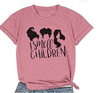 Photo 1 of MOUSYA  T-Shirt for Women of I Smell Children, Short Sleeve O-Neck Graphic Tee 