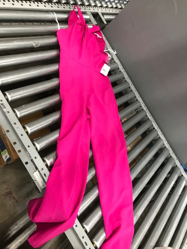 Photo 3 of Julia Jordan Halter Neck Jumpsuit in Fuchsia at Nordstrom, Size 4