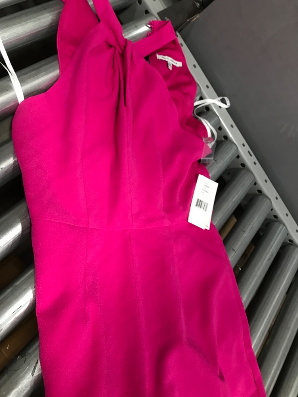 Photo 2 of Julia Jordan Halter Neck Jumpsuit in Fuchsia at Nordstrom, Size 4