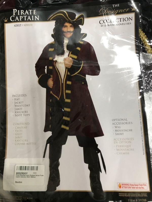 Photo 1 of Pirate Captain costume
Adult size: Medium