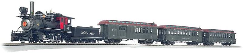 Photo 1 of Bachmann Trains - White Pass & Yukon Passenger Ready To Run Electric Train Set - On30 Scale - Runs on HO Track
