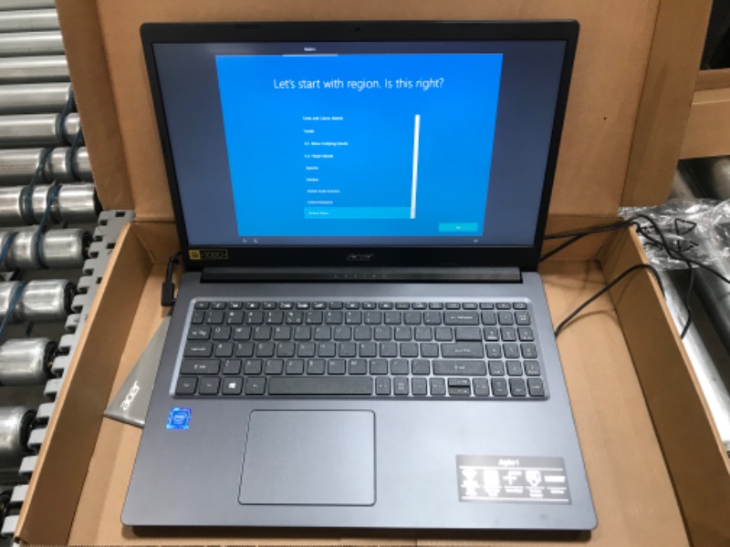 Photo 2 of Acer Aspire 1 A115-31-C2Y3 15.6" FHD Laptop, Intel Celeron, 4GB RAM, 64GB SSD, Windows 10 Home in S mode, Charcoal Black, NX.HE4AA.003
