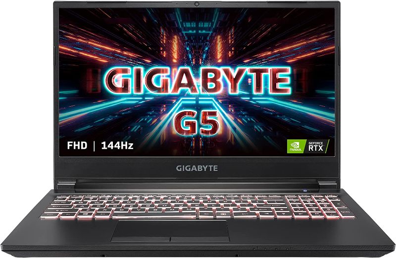 Photo 1 of GIGABYTE G5 KC - 15.6" FHD IPS Anti-Glare 144Hz - Intel Core i5-10500H - NVIDIA GeForce RTX 3060 Laptop GPU 8 GB GDDR6 - 16 GB Memory - 512 GB PCIe SSD-Windows 10 Home - Gaming Laptop(G5 KC-5US1130SH)
