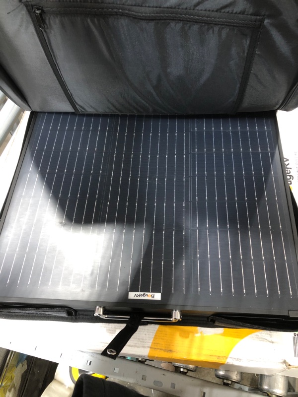 Photo 1 of BougeRV 9BB 100 Watts Mono Solar Panel,21.9% High Efficiency Half-Cut Cells Monocrystalline Technology Work with 12 Volts Charger for RV Camping Home Boat Marine Off-Grid.

