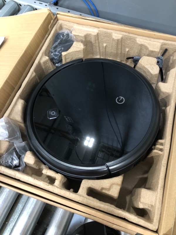 Photo 2 of yeedi k600 Robot Vacuum, with1800pa Super-Strong Suction, Up to 110 min Runtime, Ultra Slim, Automatic Self-Charging Robotic Vacuum, Deep Cleaning for Pet Hair, Hard Floors and Carpet, Remote Control
