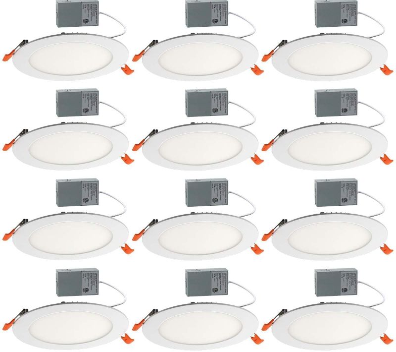 Photo 1 of LED Ceiling Light 12 Pack,Recessed Lighting 6 Inch,Slim Led Ceiling Lights Dimmable,12w (100w Equivalent),5000K Daylight White High Brightness,950lm,Retrofit Recessed Lights Fixture,ETL Certified
