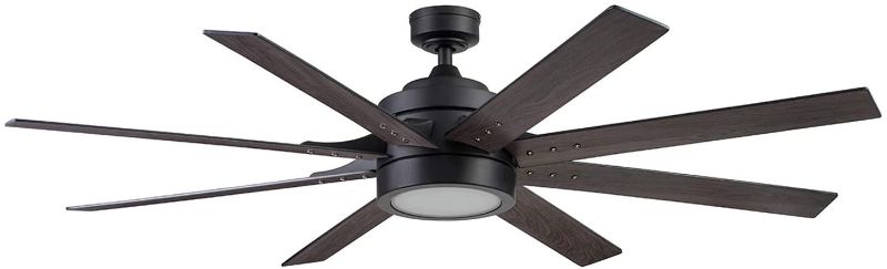 Photo 1 of (Incomplete - Parts Only) Honeywell Ceiling Fans 51473-01 Xerxes Ceiling Fan, 62, Matte Black
