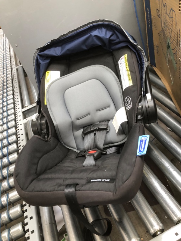 Photo 2 of Graco NimbleLite Travel System | Includes Lightweight Stroller and SnugRide 35 Lite Infant Car Seat, Parent Storage, Compact Fold | Lightweight Stroller Under 15 Pounds, Belgrade
