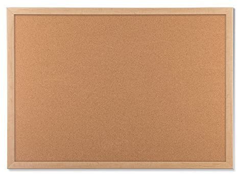 Photo 1 of U Brands Cork Bulletin Board, 17 x 23 Inches, Oak Wood Frame by U Brands
