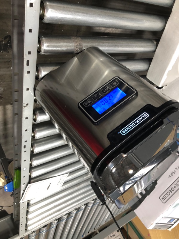 Photo 1 of BLACK+DECKER BIMY126S 26-lb Capacity Stainless Steel Ice Maker, Silver
