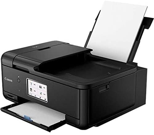 Photo 1 of Canon TR8620 All-in-One Printer for Home Office | Copier |Scanner| Fax |Auto Document Feeder | Photo and Document Printing | Airprint (R) and Android Printing, Black
