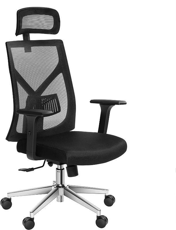 Photo 1 of Guazmon Office Chair, High Back Computer Chair with Adjustable Lumbar Support.3D Armrest and Adjustable headrest,Desk Chair with tilt Function and Position Lock Load Capacity up to 150kg
