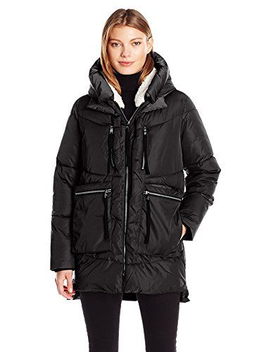 Photo 1 of Steve Madden Women's Puffer Parka,Black,Medium
