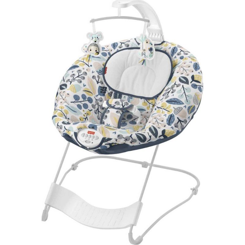 Photo 1 of Fisher-Price Baby Bouncer - Navy Foliage
