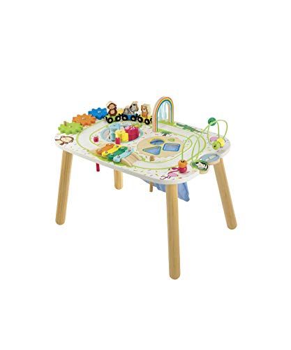 Photo 1 of Early Learning Centre Wooden Activity Train Table, Hand Eye Coordination Training and Fine Motor Skills Toys for 2 Year Old, Amazon Exclusive, by Just
